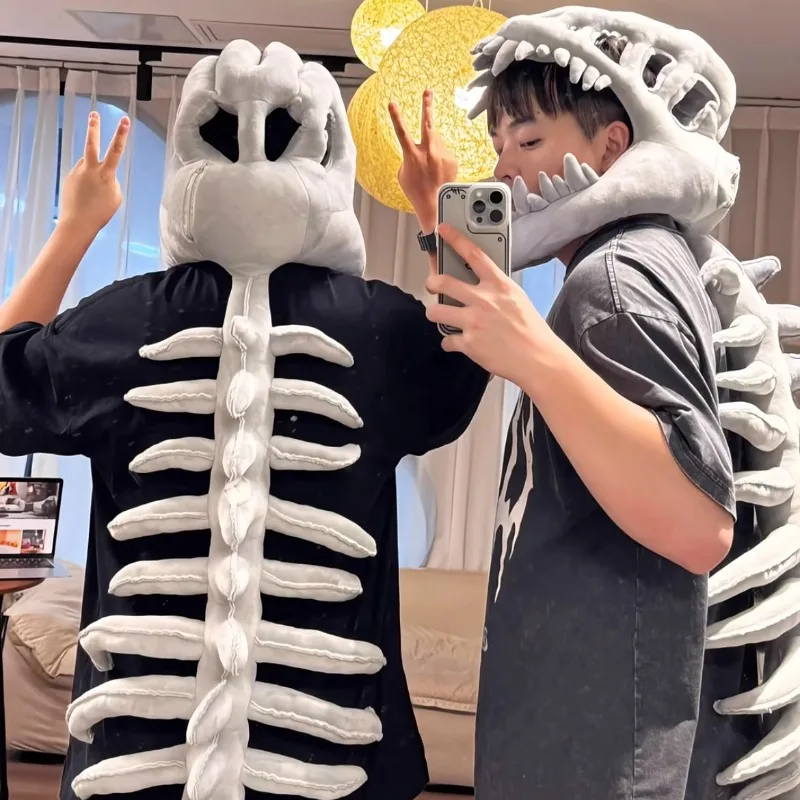 Dinosaur Skeleton Cosplay Costume 3D Cute Realistic Dinosaur Plush Headgear for Adult Children Carnival Party Dress up Clothing
Dinosaur Skeleton Cosplay Costume 3D Cute Realistic Dinosaur Plush Headgear for Adult Children Carnival Party Dress up Clothing