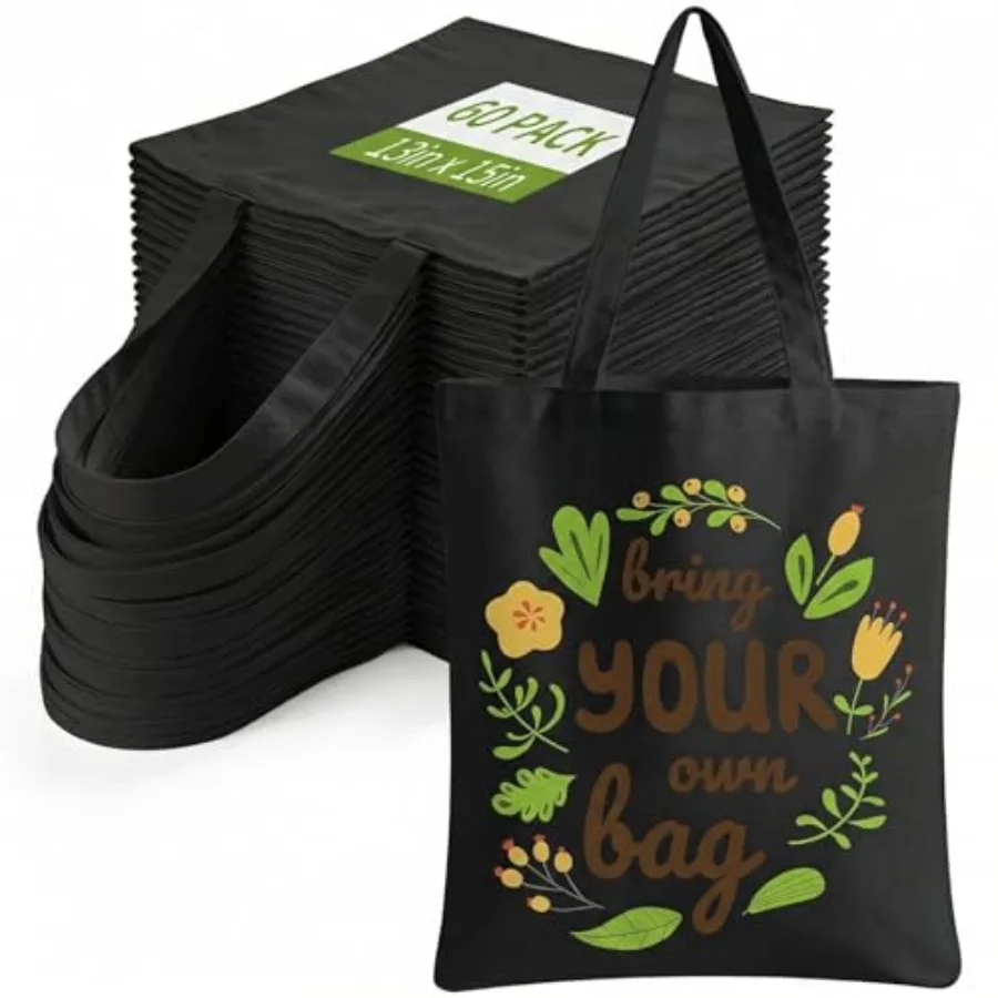 60 Pcs Sublimation Blank Tote Bags Bulk, Reusable Grocery Bags DIY Heat Transfer Canvas Tote Bag, Personalized Gifts for Women
60 Pcs Sublimation Blank Tote Bags Bulk, Reusable Grocery Bags DIY Heat Transfer Canvas Tote Bag, Personalized Gifts for Women