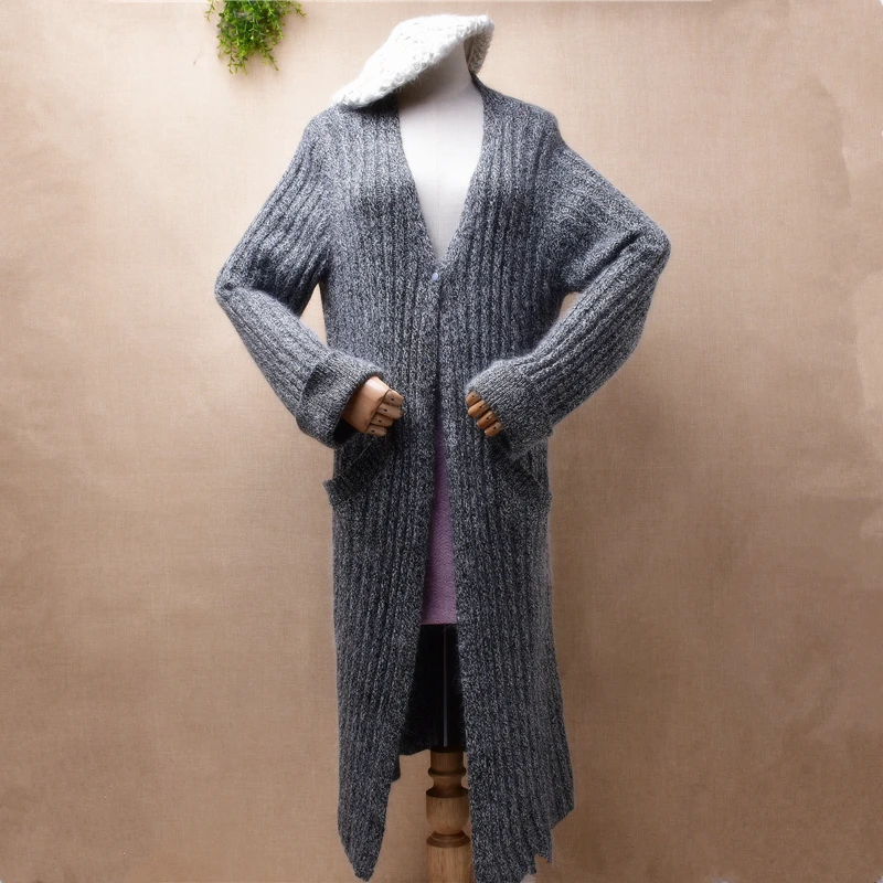 female women Fall Winter clothing hairy angora rabbit fur knitted striped loose long sweater cardigan angora fur coat jacket top
female women Fall Winter clothing hairy angora rabbit fur knitted striped loose long sweater cardigan angora fur coat jacket top