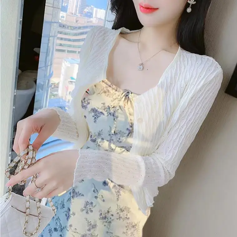 Elegant Knitted Summer New Arrival Floral Print Midi Dress Women's plus Size A-Line Skirt Style Sleeveless Cardigan Cover up
Elegant Knitted Summer New Arrival Floral Print Midi Dress Women's plus Size A-Line Skirt Style Sleeveless Cardigan Cover up