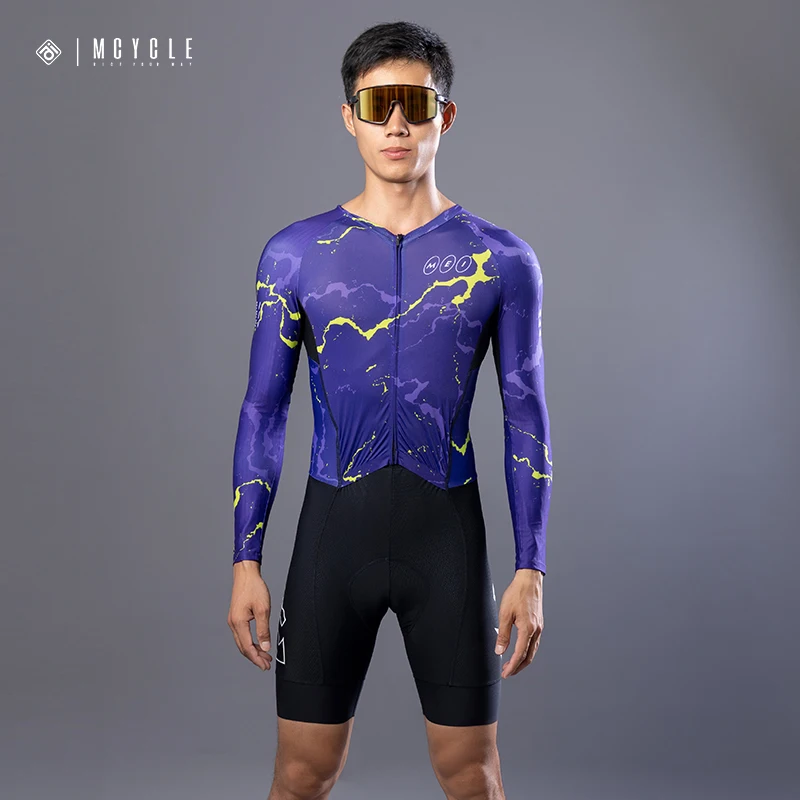 Mcycle Custom Aero Race Cutting Design Cycling Speed Suit Full Zipper Men's Cycling Clothing Breathable Triathlon Suit for Sport
Mcycle Custom Aero Race Cutting Design Cycling Speed Suit Full Zipper Men's Cycling Clothing Breathable Triathlon Suit for Sport
