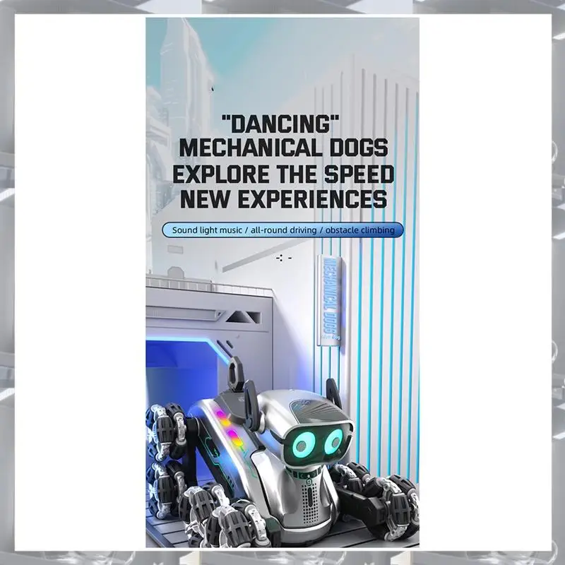 A84F-RC Stunt Drift Robot Dog Remote Control Robot Dog With Light Music 8 Wheels Gesture Sensing Control For Kids
A84F-RC Stunt Drift Robot Dog Remote Control Robot Dog With Light Music 8 Wheels Gesture Sensing Control For Kids