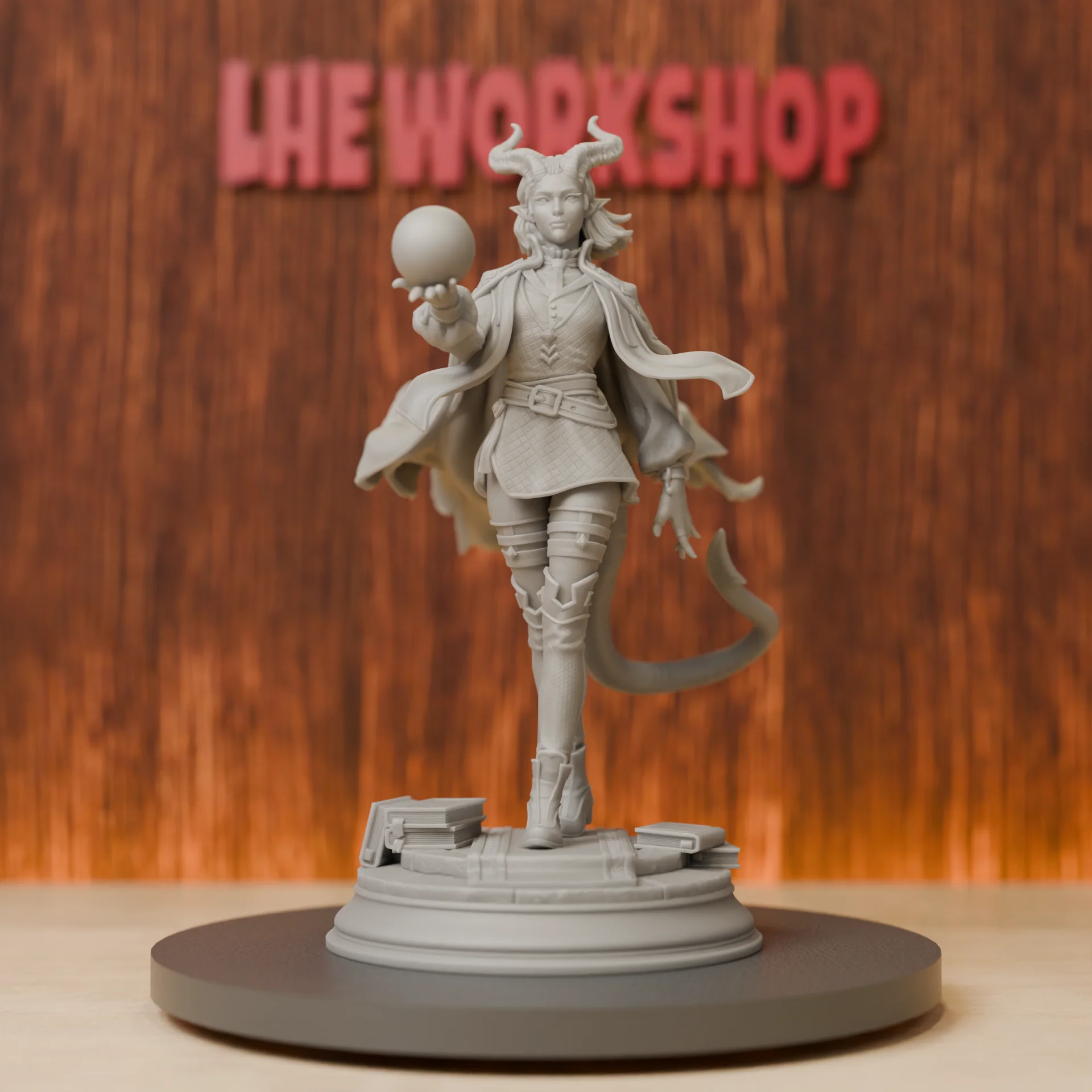 Tiefling Sorceress Female Miniatures | 28mm-75mm | Resin 3D Printed DND Pathfinder Mini | Unpainted Grey
Tiefling Sorceress Female Miniatures | 28mm-75mm | Resin 3D Printed DND Pathfinder Mini | Unpainted Grey