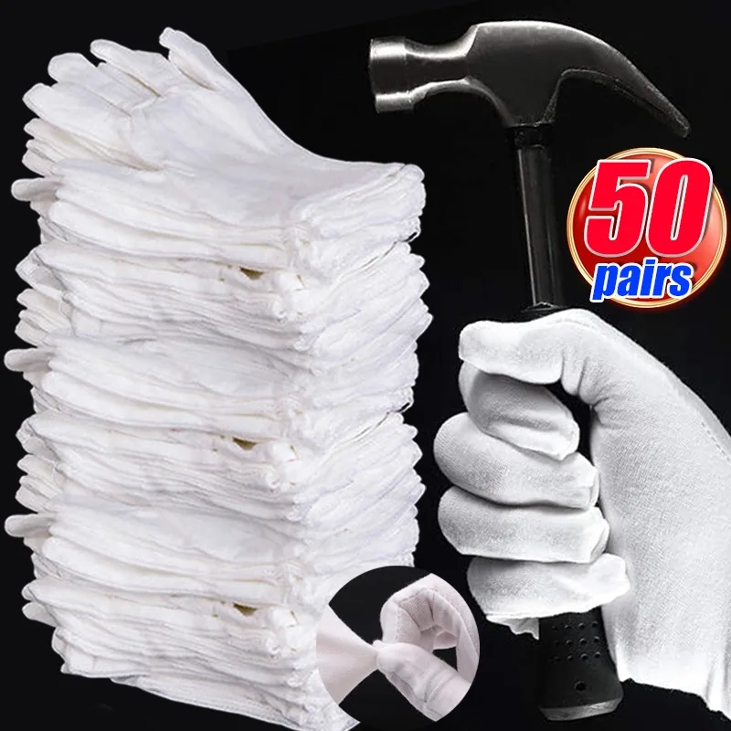 1-50pairs High Stretch Protection Gloves White Gloves Dermatitis Eczema Sufferers Avoid Disorders Labour Mittens Cleaning Tool
1-50pairs High Stretch Protection Gloves White Gloves Dermatitis Eczema Sufferers Avoid Disorders Labour Mittens Cleaning Tool