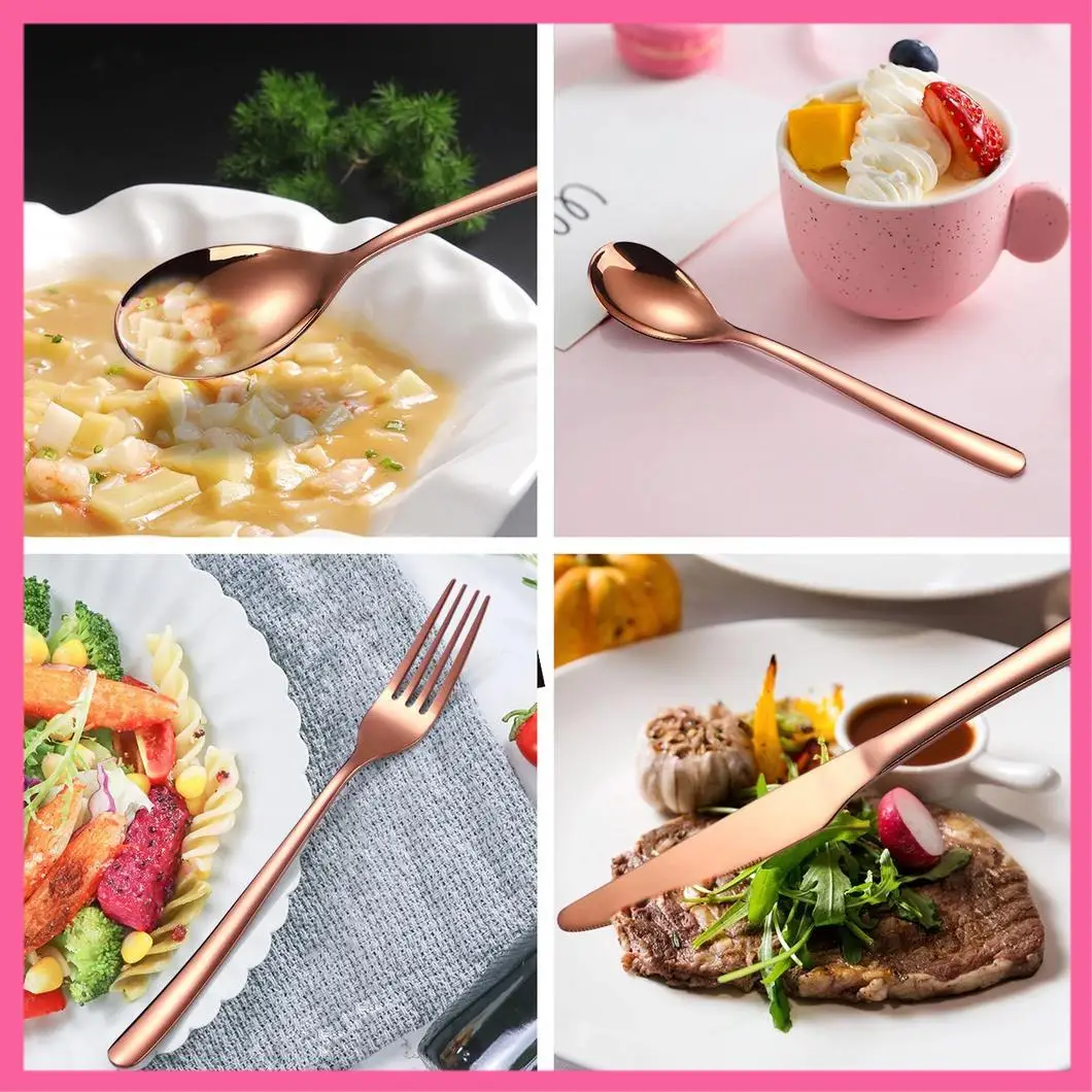 ABNM Nordic Cutlery 24Pcs Rack Set Stainless Steel Cutlery Set With Rack Knife Fork Spoon Tea Spoon Cutleries
ABNM Nordic Cutlery 24Pcs Rack Set Stainless Steel Cutlery Set With Rack Knife Fork Spoon Tea Spoon Cutleries