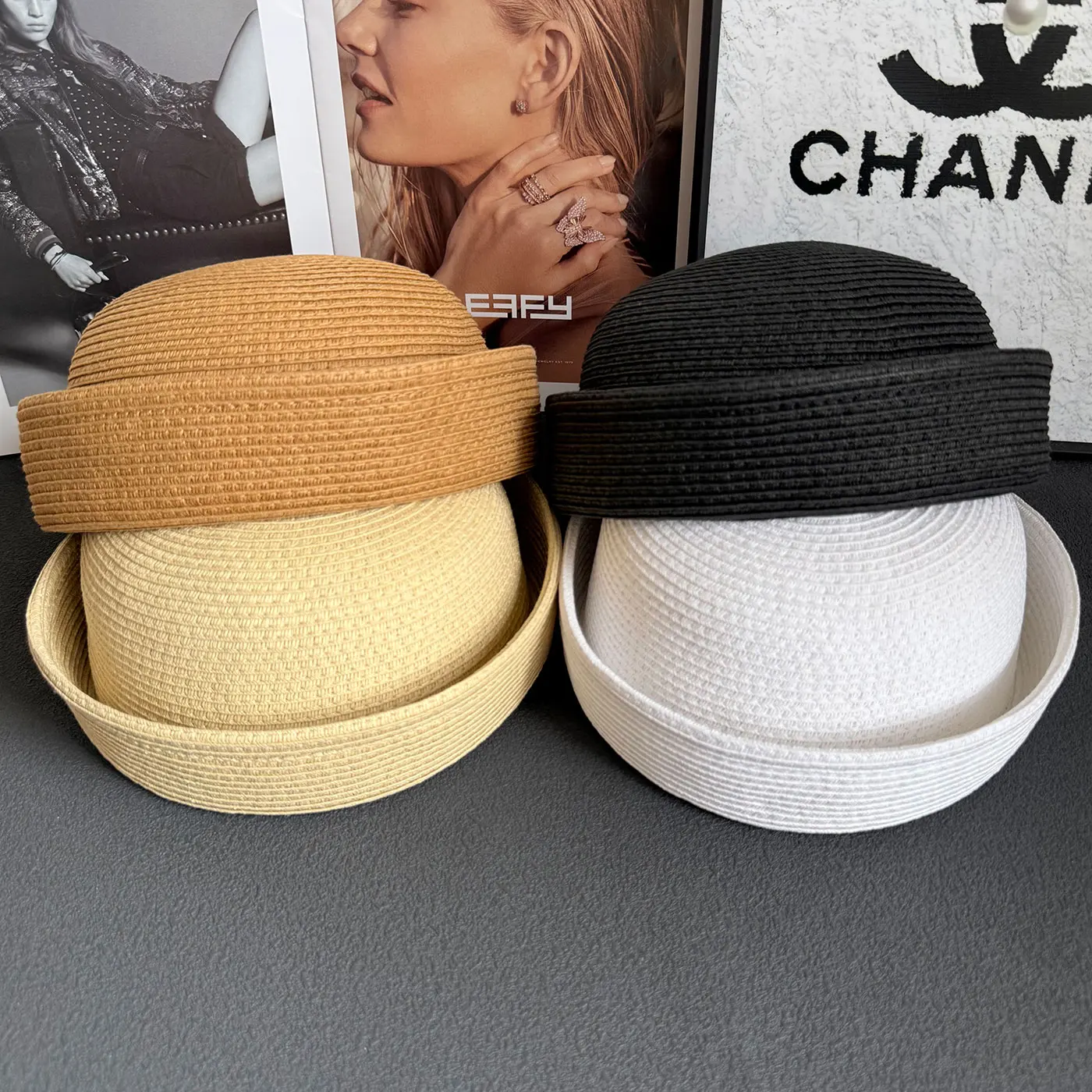 New Korean Fashion Designer Style Sailor Hat Classic Straw Retro Medicine Box Hat Elegant Sun Hat Female Bucket Hat Beret Cap
New Korean Fashion Designer Style Sailor Hat Classic Straw Retro Medicine Box Hat Elegant Sun Hat Female Bucket Hat Beret Cap