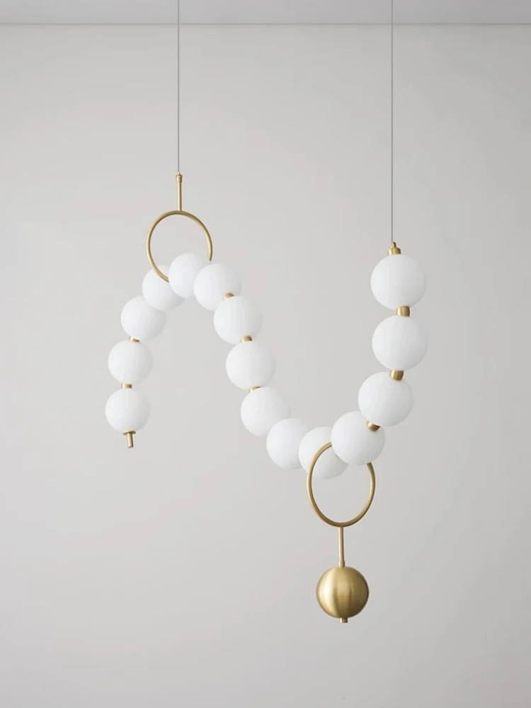 Creative Pearl Necklace Creamy Style Decorative Lamp Living Room Dining Room Pendant Light Luxury Villa Lobby Balcony Lighting
Creative Pearl Necklace Creamy Style Decorative Lamp Living Room Dining Room Pendant Light Luxury Villa Lobby Balcony Lighting