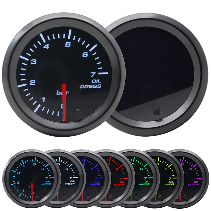 2" 52mm LED Tinted 7 Colors Oil Pressure Gauge With Sensor 0-7 BAR 12V Car Meter Gauge High Performance
2" 52mm LED Tinted 7 Colors Oil Pressure Gauge With Sensor 0-7 BAR 12V Car Meter Gauge High Performance