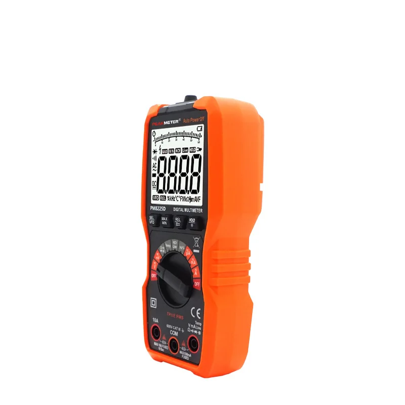 Цифровой мультиметр PEAKMETER PM8225D с автоматическим выбором диапазона, измерением REL/VFD, тестированием температуры, измерением переменного/постоянного тока, цифровой вольтметр
Цифровой мультиметр PEAKMETER PM8225D с автоматическим выбором диапазона, измерением REL/VFD, тестированием температуры, измерением переменного/постоянного тока, цифровой вольтметр