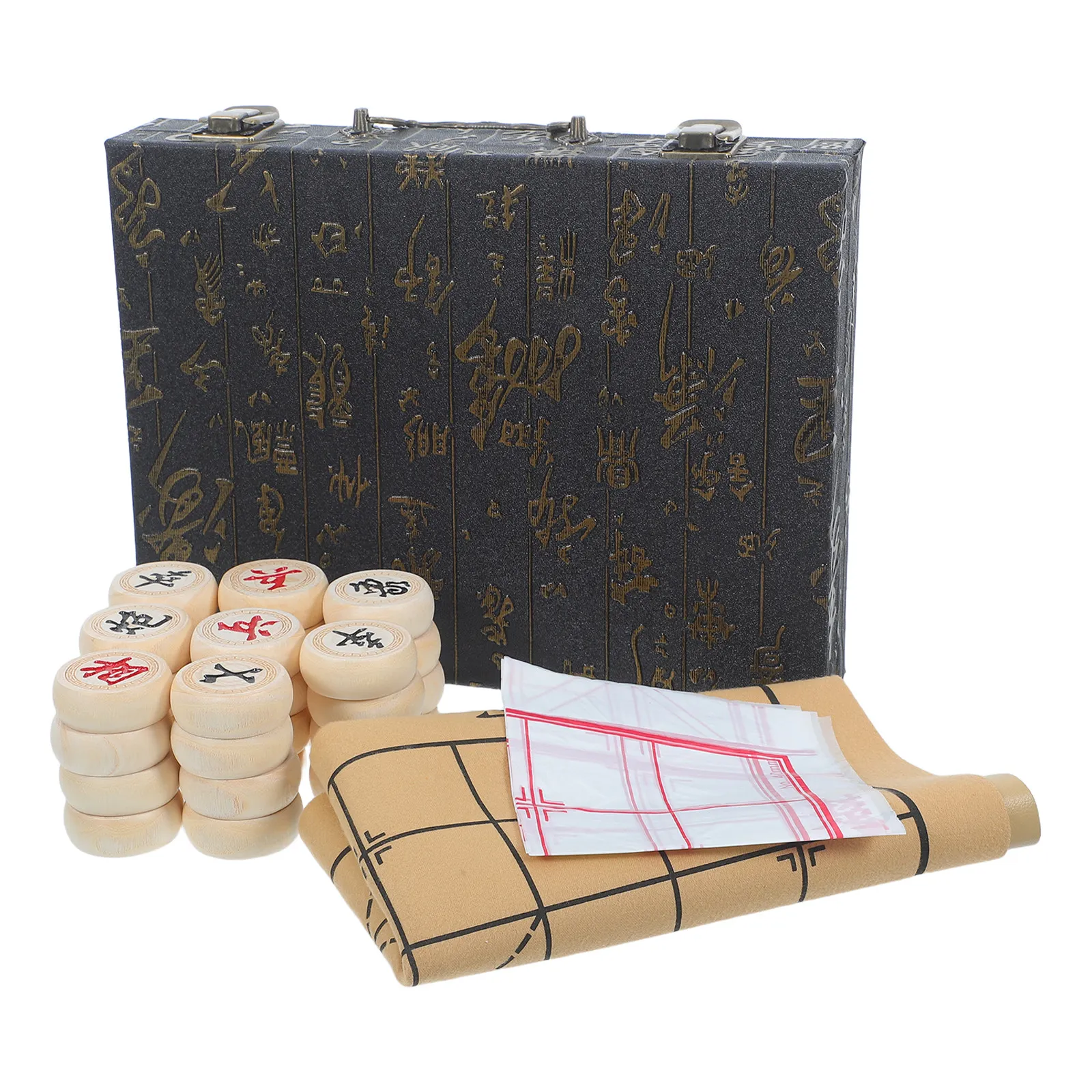 1Set Wooden Chinese Xiangqi Chess Set Traditional Handmade PU Board Portable Travel Family Game Educational Gift
1Set Wooden Chinese Xiangqi Chess Set Traditional Handmade PU Board Portable Travel Family Game Educational Gift