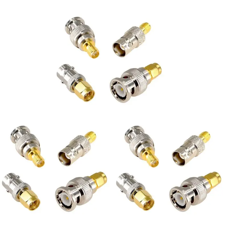 SQPP-SMA To BNC Kits 3 Set RF Adapter Connector Kits For SDR Ham Radio Baofeng UV-5R UV82 V-5R5 Two Way Handheld Radio B
SQPP-SMA To BNC Kits 3 Set RF Adapter Connector Kits For SDR Ham Radio Baofeng UV-5R UV82 V-5R5 Two Way Handheld Radio B