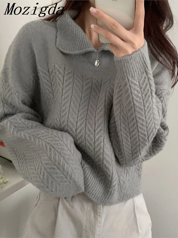 Oversized Winter Clothes Women Sweater Casual Tops Loose Knitwear Vintage Half Zipper Sweater Twists Pullovers Female Pullover 
Oversized Winter Clothes Women Sweater Casual Tops Loose Knitwear Vintage Half Zipper Sweater Twists Pullovers Female Pullover