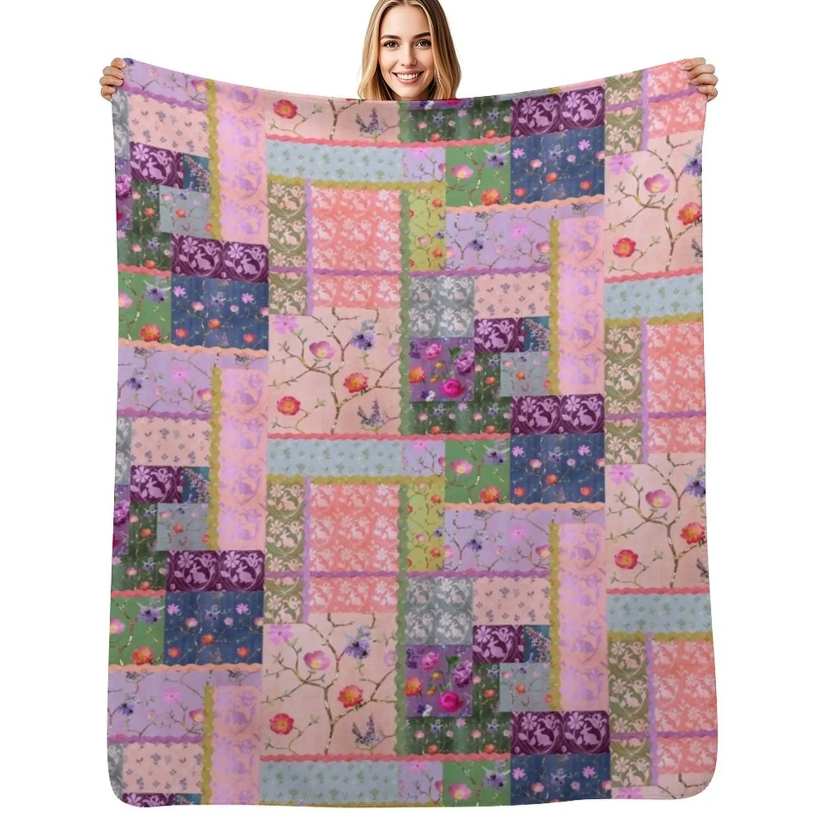 Spring Dreaming Patchwork Throw Blanket Summer Plaid Soft Plaid Extra Large Throw Blankets
Spring Dreaming Patchwork Throw Blanket Summer Plaid Soft Plaid Extra Large Throw Blankets