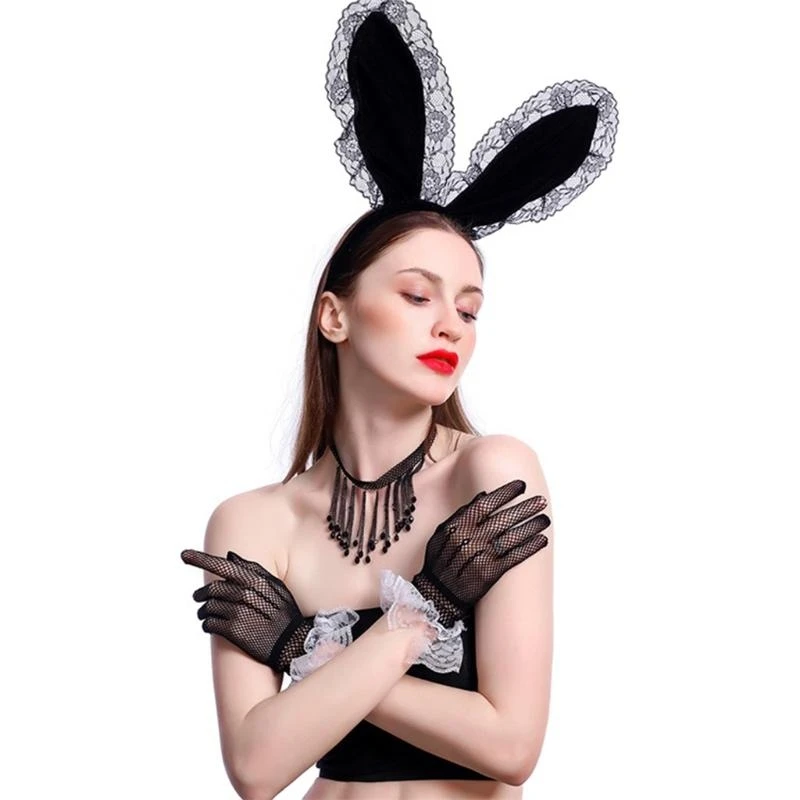 Women Girls Lace Rabbit Ears Shaped Headband Solid Color Durable Hair Hoop 15UB
Women Girls Lace Rabbit Ears Shaped Headband Solid Color Durable Hair Hoop 15UB