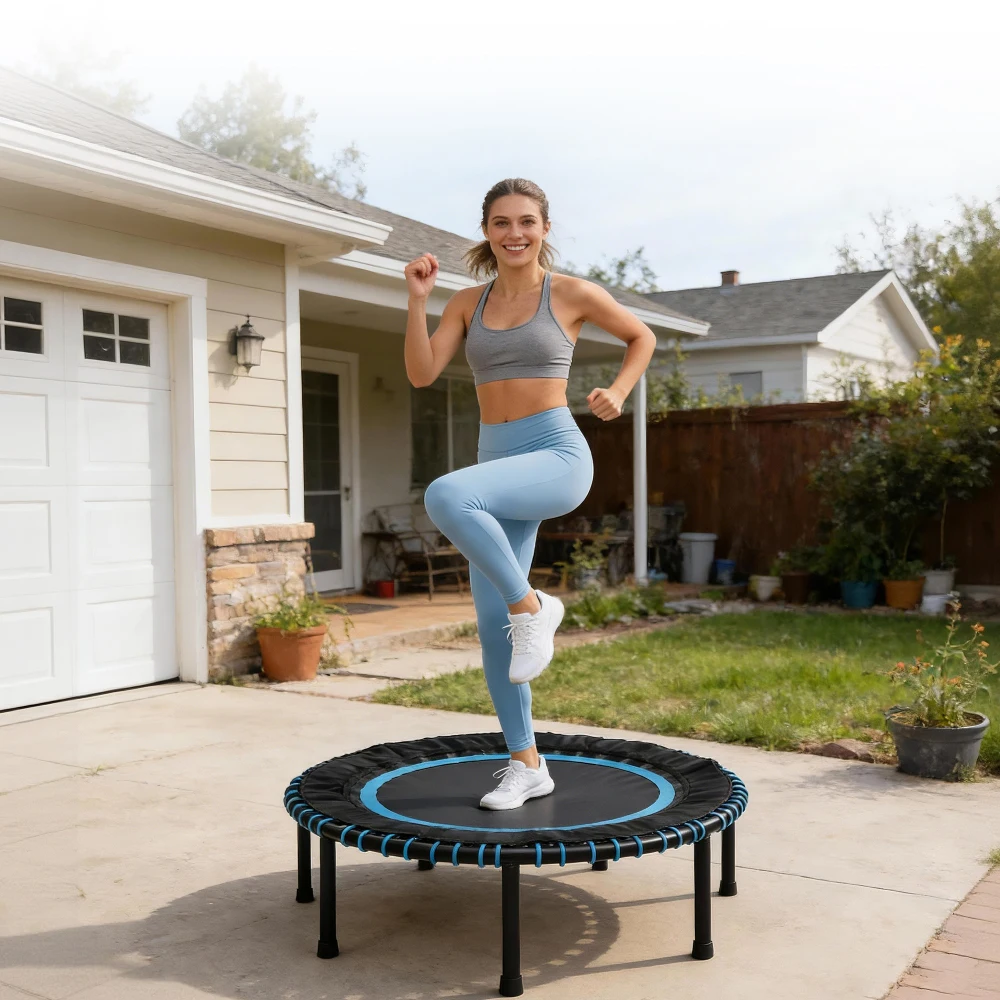 40 inch Fitness Trampoline: Durable Bungees, Stable & Quiet Rebounder for Indoor/Garden, Max 330 lbs for Cardio, Balance & Famil
40 inch Fitness Trampoline: Durable Bungees, Stable & Quiet Rebounder for Indoor/Garden, Max 330 lbs for Cardio, Balance & Famil