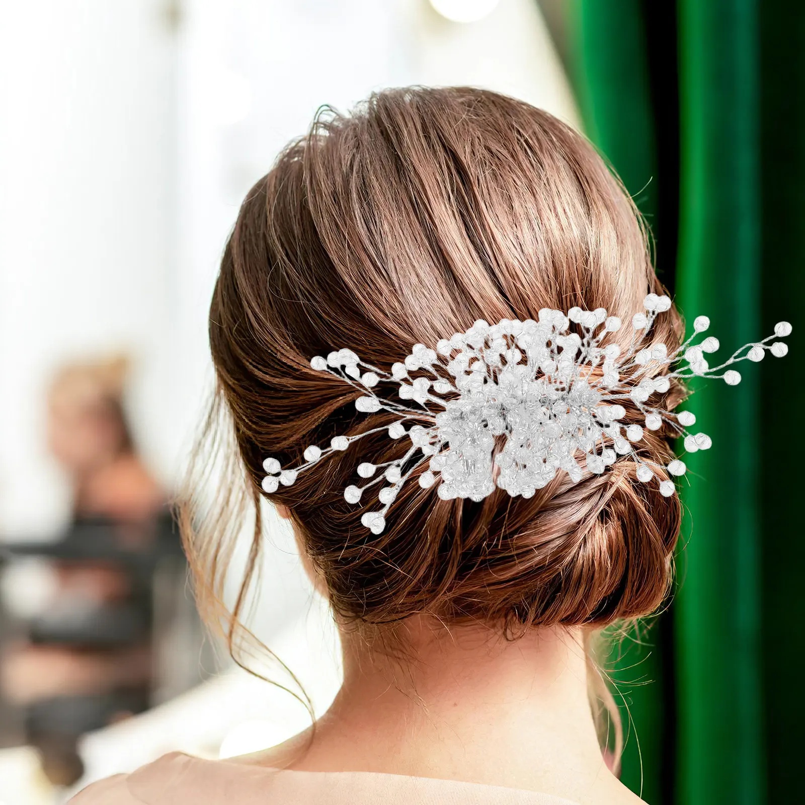 Vintage Crystal Hair Comb Elegant Bridal Wedding Headpiece Sparkly Hairpin For Women Festival Party Daily Wear
Vintage Crystal Hair Comb Elegant Bridal Wedding Headpiece Sparkly Hairpin For Women Festival Party Daily Wear