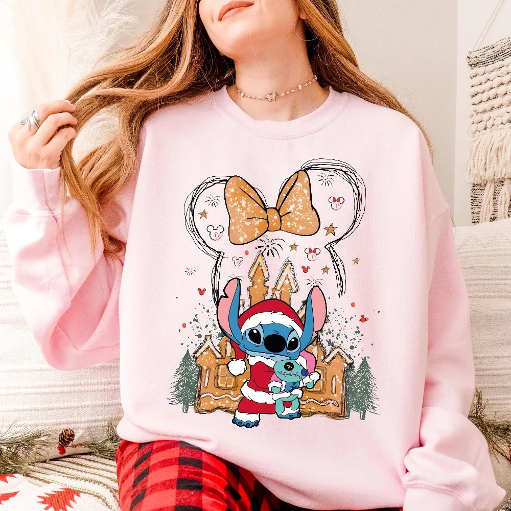 Рождественский свитшот с круглым вырезом Disney Stitch, зима 2021, семейная одежда для родителей и детей для девочек, унисекс, свободные свободные свободные рукава с длинными рукавами
Рождественский свитшот с круглым вырезом Disney Stitch, зима 2021, семейная одежда для родителей и детей для девочек, унисекс, свободные свободные свободные рукава с длинными рукавами