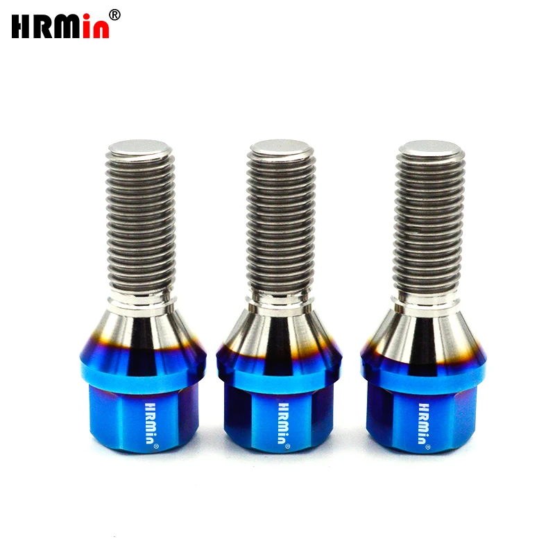 HRMin M14*1.25*28-45mm Never rust Gr.5 titanium Conical seat automotive wheel titanium bolt hub bolt For BMW MINI Racing car
HRMin M14*1.25*28-45mm Never rust Gr.5 titanium Conical seat automotive wheel titanium bolt hub bolt For BMW MINI Racing car