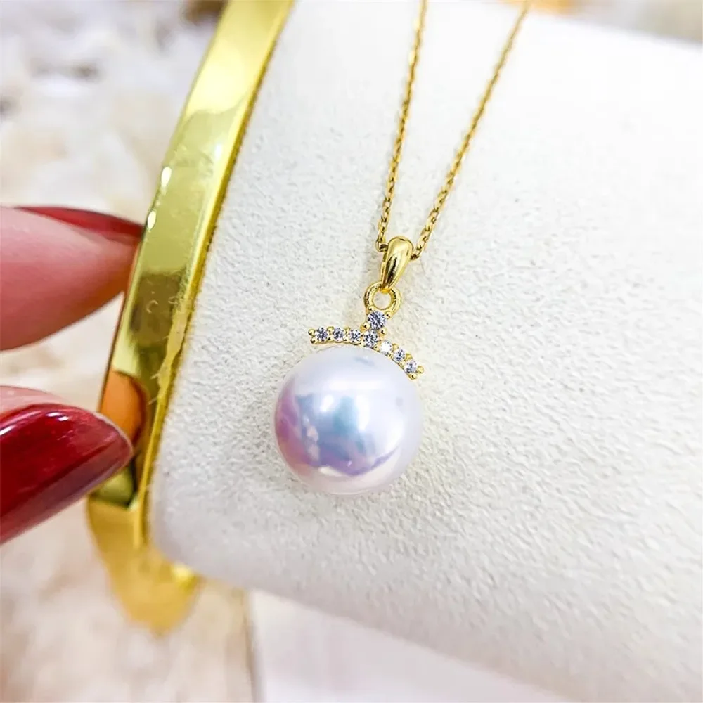 DIY Pearl Accessories S925 Sterling Silver Pendant with Empty Support Gold Silver Necklace Pendant Fit 11-17mm Round Beads D143
DIY Pearl Accessories S925 Sterling Silver Pendant with Empty Support Gold Silver Necklace Pendant Fit 11-17mm Round Beads D143