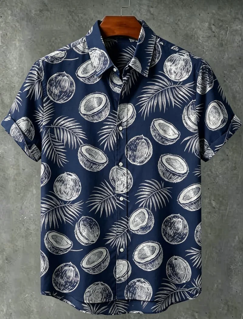 Men's Tropical Fruit Sketch and Print Casual Shirt, Breathable Top for Summer Vacation Party Travel and Daily Wear
Men's Tropical Fruit Sketch and Print Casual Shirt, Breathable Top for Summer Vacation Party Travel and Daily Wear