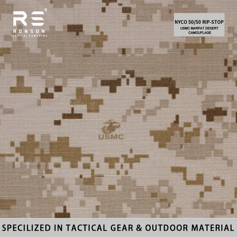 NYCO 50/50 Rip-stop Fabric MARPAT Desert Camouflage Fabric 50% Nylon 50% Cotton Tactical Fabric Use for Uniform In Stock
NYCO 50/50 Rip-stop Fabric MARPAT Desert Camouflage Fabric 50% Nylon 50% Cotton Tactical Fabric Use for Uniform In Stock