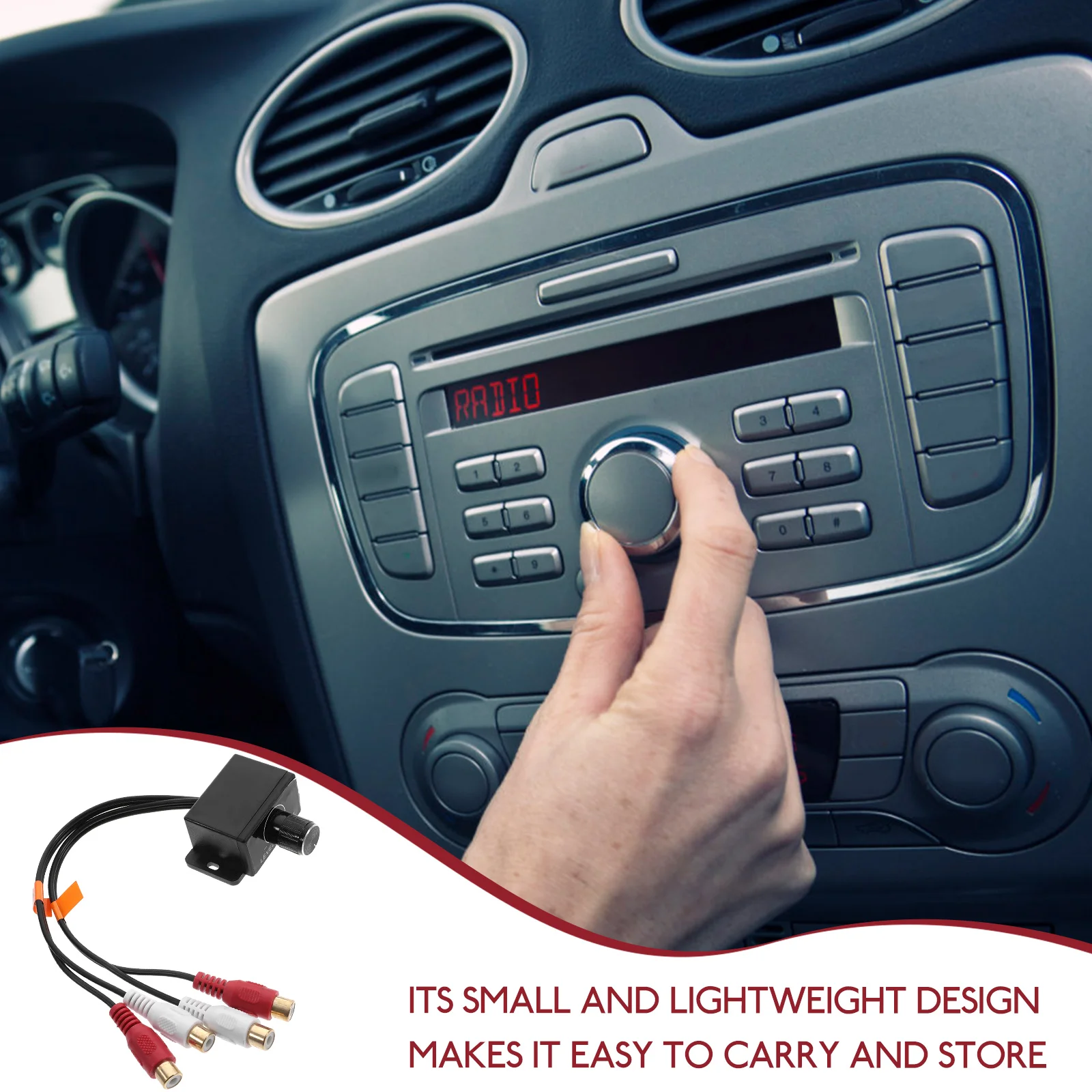 Audio Adjuster Amplifier Car Bass Control Rca Volume Universal Knob for Controller
Audio Adjuster Amplifier Car Bass Control Rca Volume Universal Knob for Controller