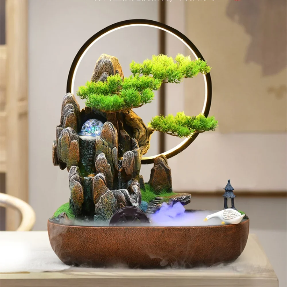 High mountain flowing water fountain rockery waterscape decoration office zhaocai decoration
High mountain flowing water fountain rockery waterscape decoration office zhaocai decoration