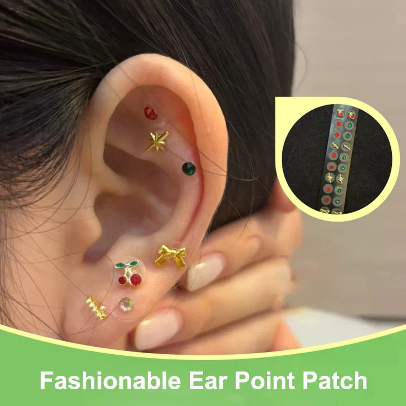 Fashion Bowknot Colorful Massage Flower Rhinestones Ear Point Stickers Pressure Stick Acupuncture Auricular
Fashion Bowknot Colorful Massage Flower Rhinestones Ear Point Stickers Pressure Stick Acupuncture Auricular