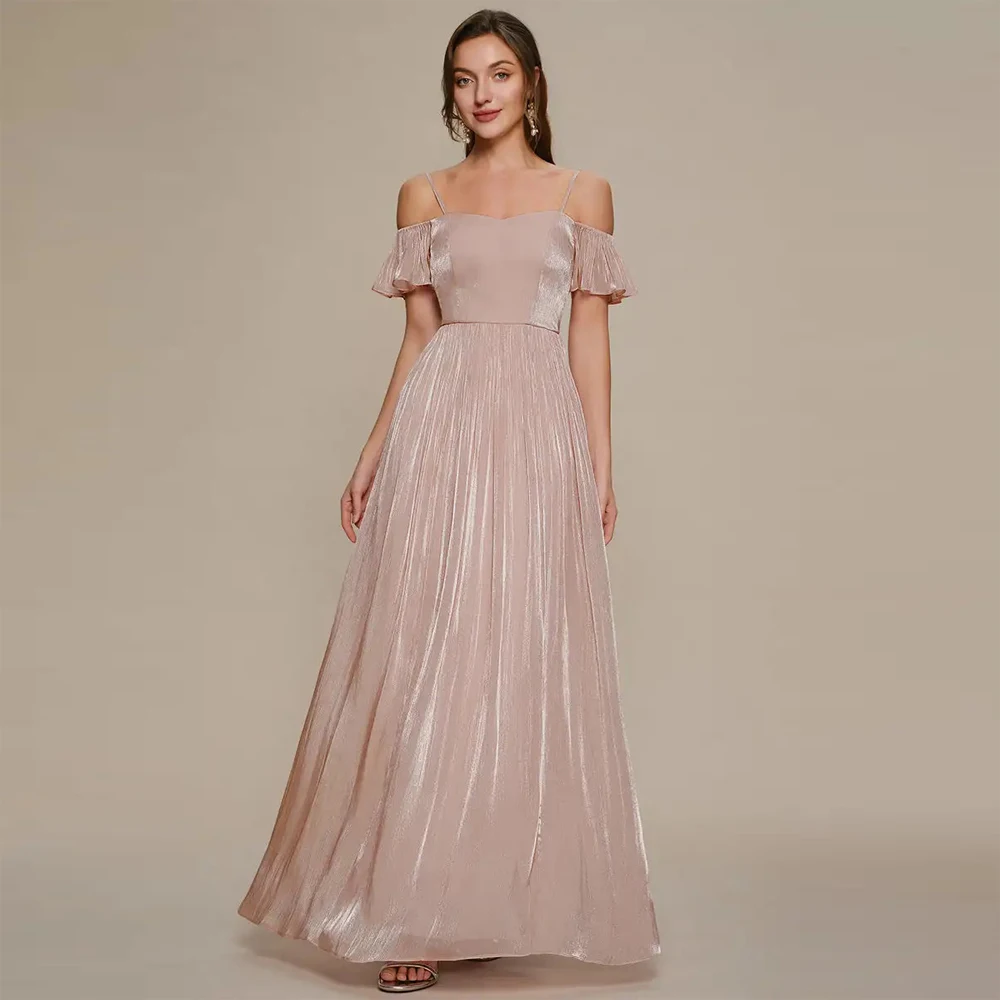 BAZIIINGAAA Evening Dress Elegant Short Sleeve Off Shoulder A-Line Luxurious Sea-Island Fabric Floor Length Evening Dresses
BAZIIINGAAA Evening Dress Elegant Short Sleeve Off Shoulder A-Line Luxurious Sea-Island Fabric Floor Length Evening Dresses