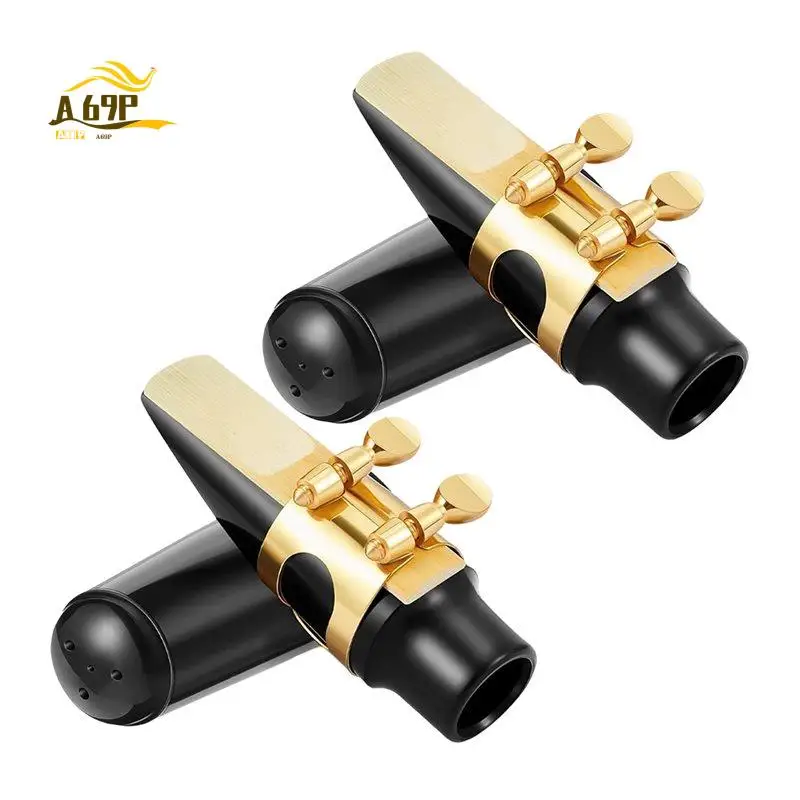 A69P-2 Set Alto Sax Mouthpiece Kit Include 2 Gold Saxophone Mouthpieces 2 Reeds 2 Plastic Caps 2 Sax Ligatures
A69P-2 Set Alto Sax Mouthpiece Kit Include 2 Gold Saxophone Mouthpieces 2 Reeds 2 Plastic Caps 2 Sax Ligatures