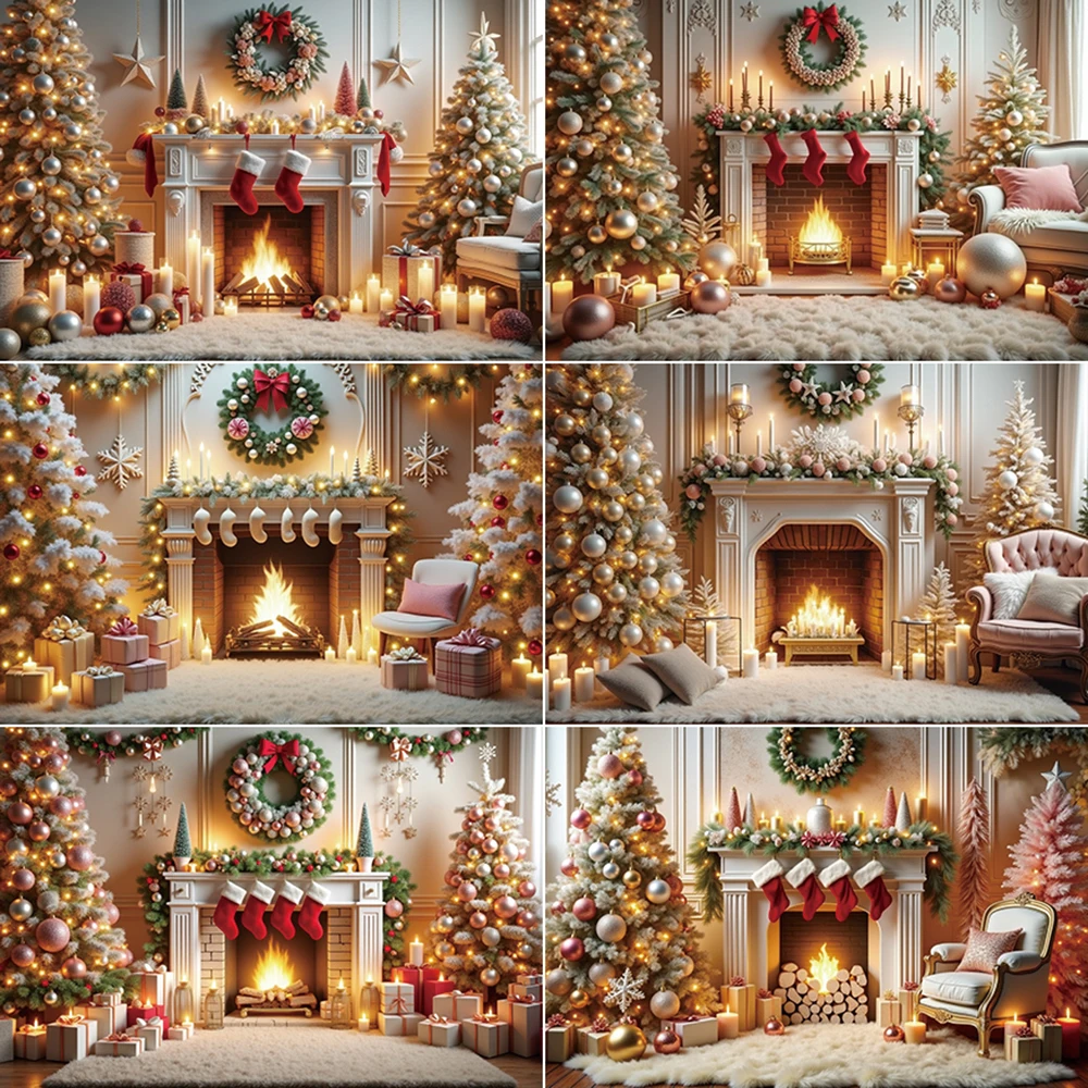 MOON.QG 2025 Christmas New Year Home Decorations Background Fireplace Ball Trees Backdrop Gold Lights Photography Studio Props
MOON.QG 2025 Christmas New Year Home Decorations Background Fireplace Ball Trees Backdrop Gold Lights Photography Studio Props