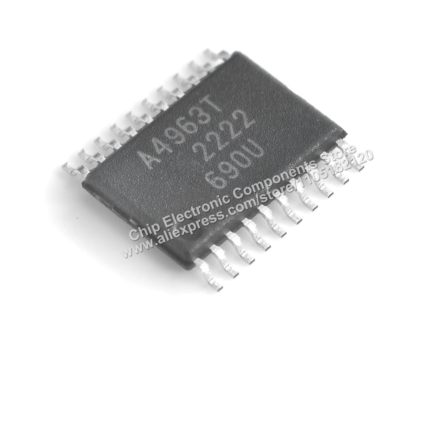 Original IC A4963GLPTR-T Marking A4963T Sensorless BLDC Controller Chip TSSOP-20 Package
Original IC A4963GLPTR-T Marking A4963T Sensorless BLDC Controller Chip TSSOP-20 Package