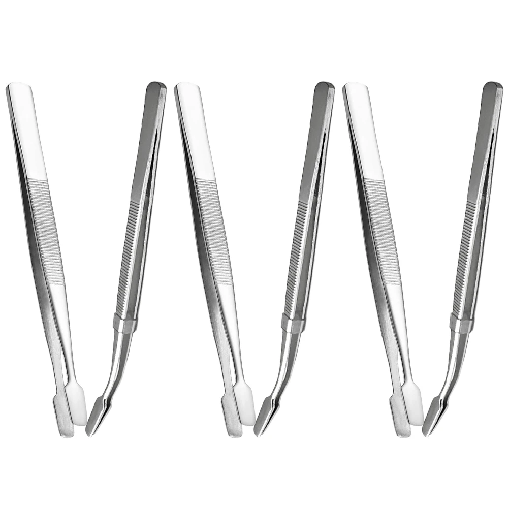 6Pcs Stamp Tweezers Stainless Steel Ergonomic Design for Precise Crafting Jewelry Eyelash False Lash Application Multipurpose
6Pcs Stamp Tweezers Stainless Steel Ergonomic Design for Precise Crafting Jewelry Eyelash False Lash Application Multipurpose