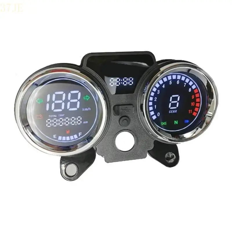 37JE Motorcycle Digital Instrument Panel Tachometer Speed Mileage Display Suitable for RC250 150Gato 250cc Bikes Enthusiasts
37JE Motorcycle Digital Instrument Panel Tachometer Speed Mileage Display Suitable for RC250 150Gato 250cc Bikes Enthusiasts