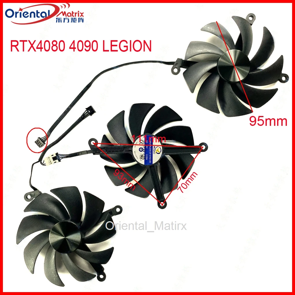 3pcs/lot CF1015U12D DC12V 0.55A 95mm GPU Fan For LENOVO RTX4080 RTX4090 LEGION Graphics Card Cooling Fan
3pcs/lot CF1015U12D DC12V 0.55A 95mm GPU Fan For LENOVO RTX4080 RTX4090 LEGION Graphics Card Cooling Fan