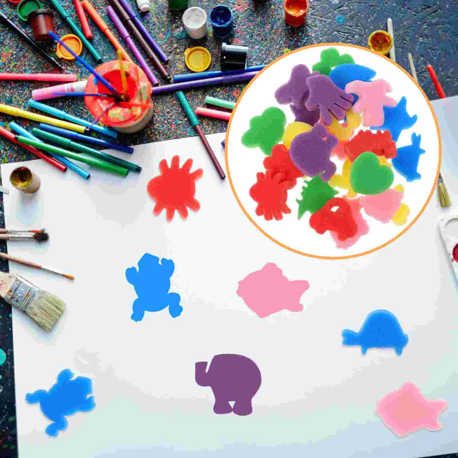 48 Pcs Sponge Brush Doodle Painting Children Sponges Tools Stamps for Kids Baby Crafting Educational Mini Toys Supplies
48 Pcs Sponge Brush Doodle Painting Children Sponges Tools Stamps for Kids Baby Crafting Educational Mini Toys Supplies