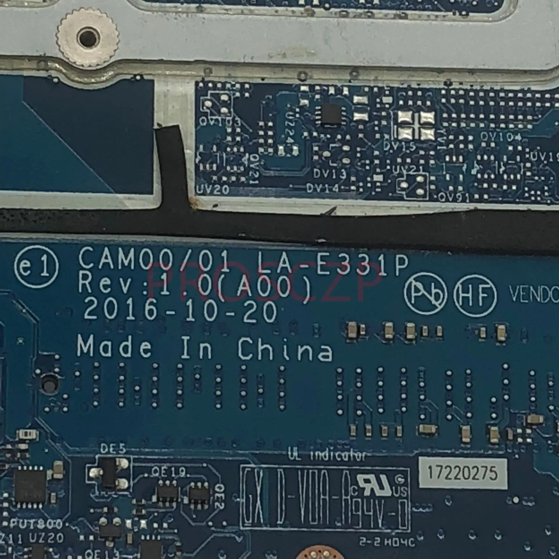 CN-04GXH1 04GXH1 4GXH1 LA-E331P Материнская плата для ноутбука DELL XPS 15 9560 с процессором SR32R i5-7440HQ 100% полное тестирование хорошо
CN-04GXH1 04GXH1 4GXH1 LA-E331P Материнская плата для ноутбука DELL XPS 15 9560 с процессором SR32R i5-7440HQ 100% полное тестирование хорошо