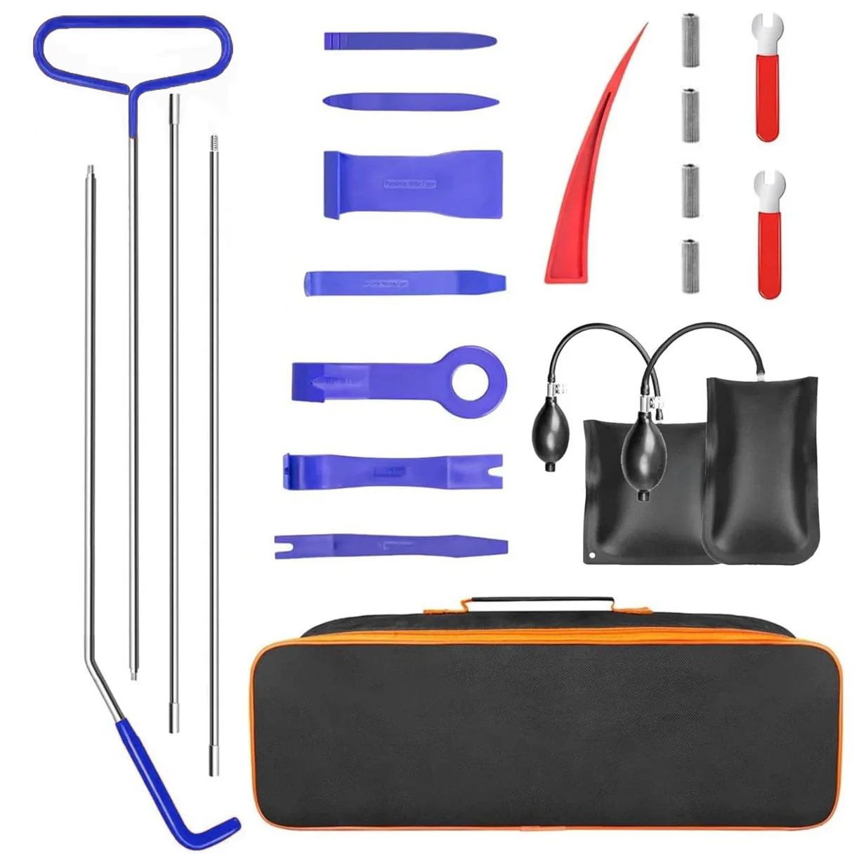 21-Piece ProMaster Auto Door Panel Removal Tool Kit - Non-Destructive, Easy Grip Handle, Portable Car Tool for Automotive
21-Piece ProMaster Auto Door Panel Removal Tool Kit - Non-Destructive, Easy Grip Handle, Portable Car Tool for Automotive