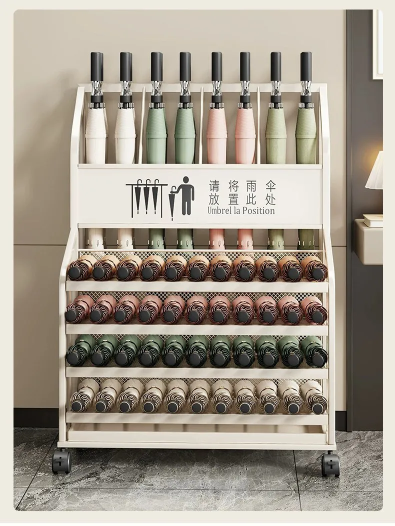 Umbrella rack Storage rack Hotel lobby School classroom entrance Umbrella bucket Commercial large-capacity umbrella drain rack
Umbrella rack Storage rack Hotel lobby School classroom entrance Umbrella bucket Commercial large-capacity umbrella drain rack