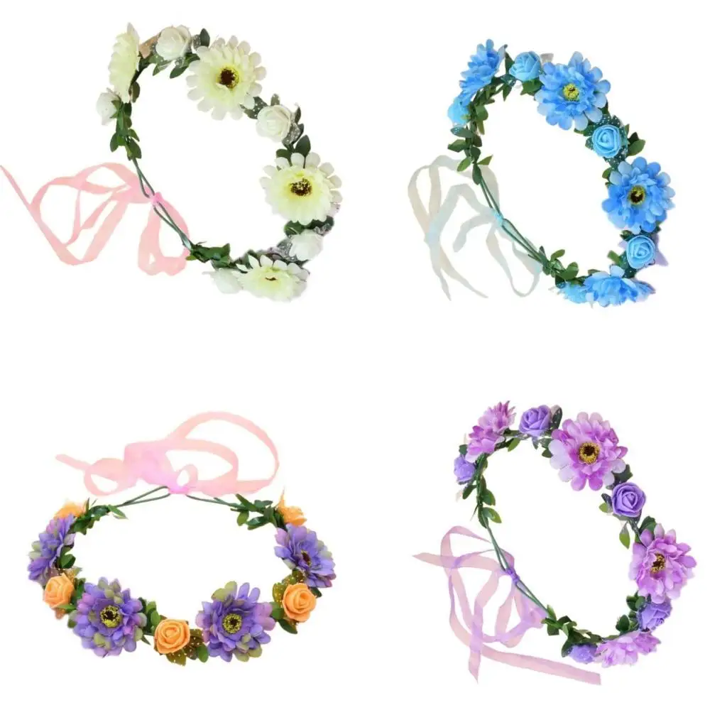 39BB Floral Garlands Crown Hair Wreath Flower Headbands Bride Flower Crown Wedding
39BB Floral Garlands Crown Hair Wreath Flower Headbands Bride Flower Crown Wedding