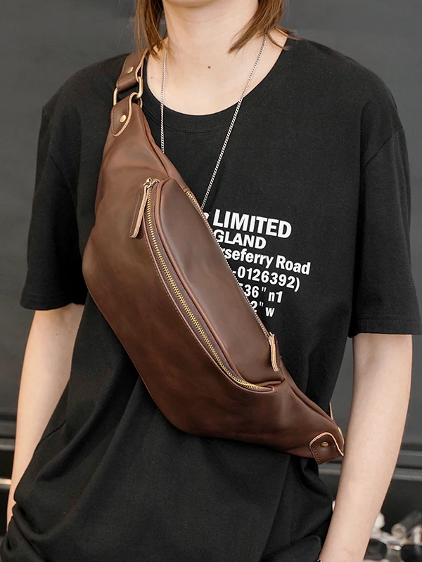 Retro Men's Waist Bag Casual Outdoor Small Chest Bag Hardened Soft Surface Street Style Trendy Youth Fashion Accessory
Retro Men's Waist Bag Casual Outdoor Small Chest Bag Hardened Soft Surface Street Style Trendy Youth Fashion Accessory