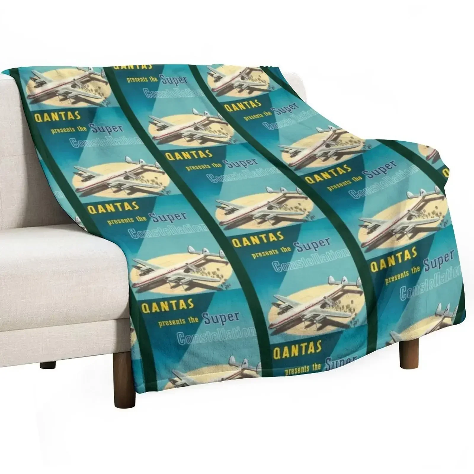 1951 Qantas Constellation Throw Blanket valentine gift ideas Winter beds Plush Blankets
1951 Qantas Constellation Throw Blanket valentine gift ideas Winter beds Plush Blankets