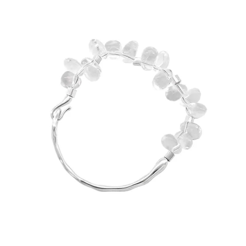 S925 Sterling Silver Bracelet Women's Natural Crystal Irregular Popular Fashion Jewelry Couple Gift
S925 Sterling Silver Bracelet Women's Natural Crystal Irregular Popular Fashion Jewelry Couple Gift