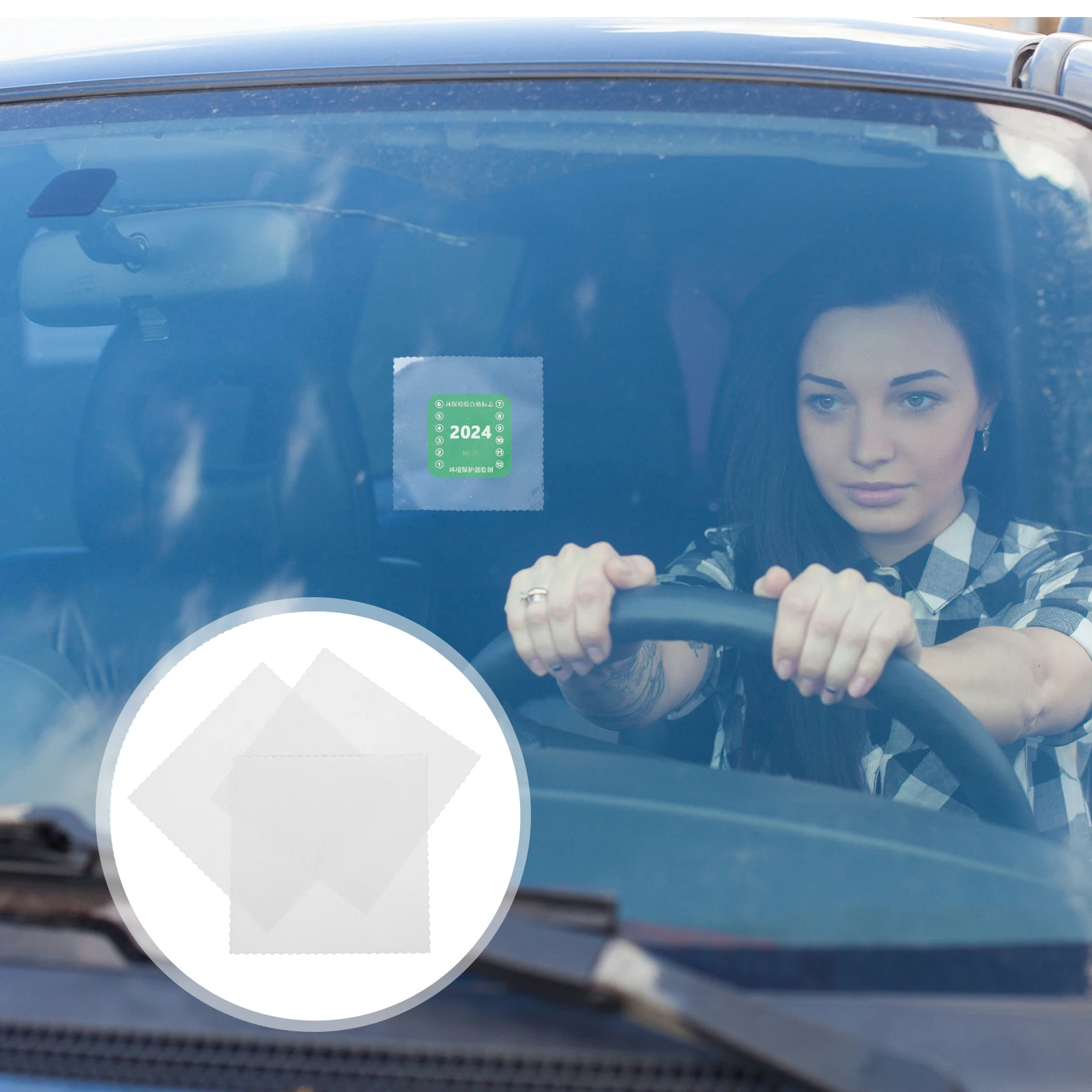 12pcs Car Static Cling Film Windshield Sticker Reusable Electrostatic Insurance Eco Vehicle Inspection Environmental Mark
12pcs Car Static Cling Film Windshield Sticker Reusable Electrostatic Insurance Eco Vehicle Inspection Environmental Mark