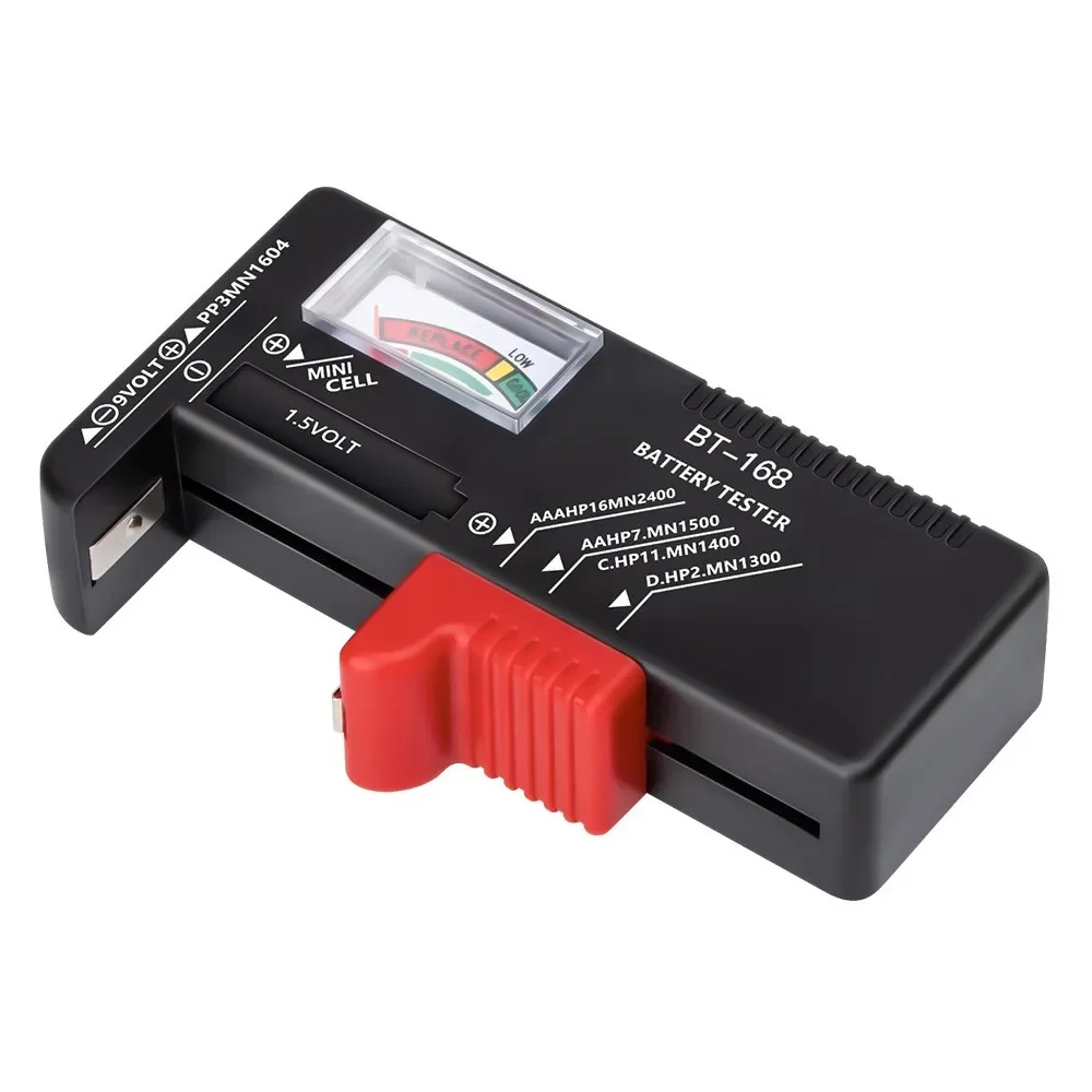 BT-168 Pointer Battery Tester Battery Capacity Meter for 1.5V 9V Disposable & Rechargeable Batteries
BT-168 Pointer Battery Tester Battery Capacity Meter for 1.5V 9V Disposable & Rechargeable Batteries
