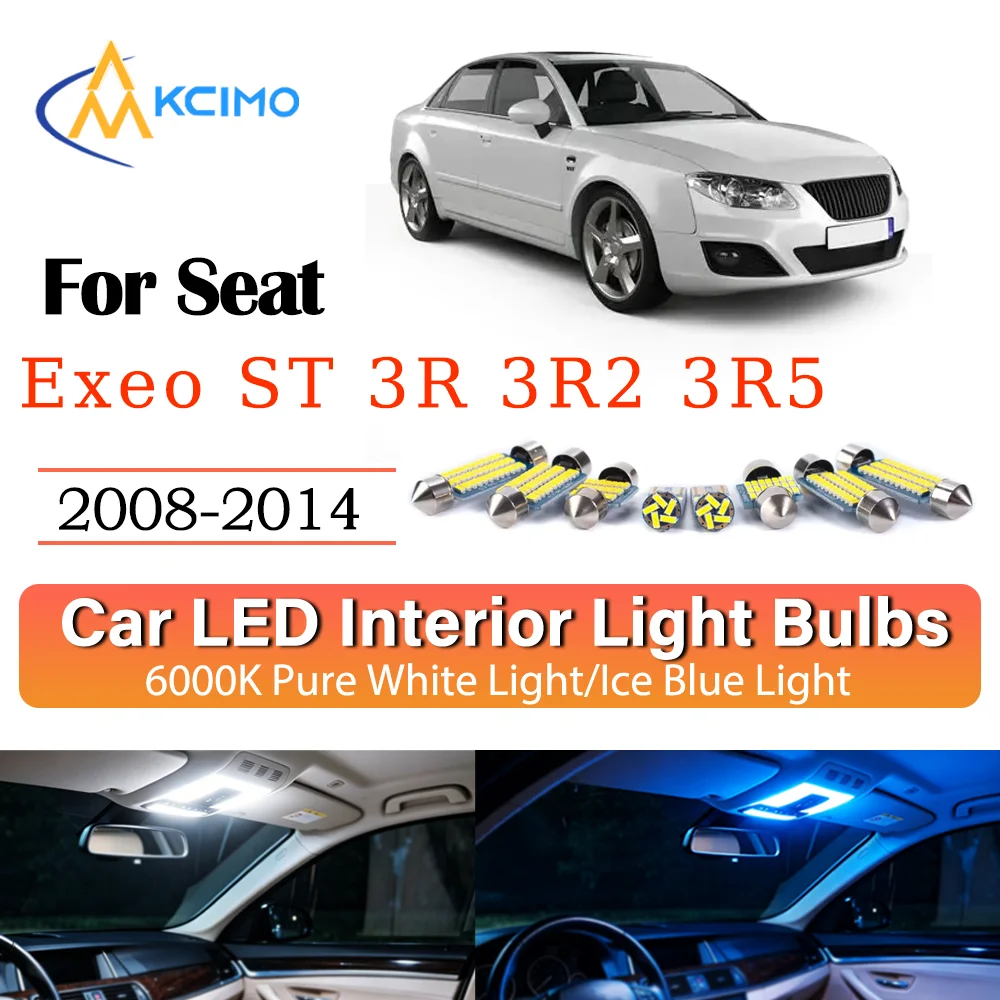 Interior Lighting Kit For Seat Exeo ST 3R 3R2 3R5 2008-2014 LED Bulbs for Dome Map Door Trunk License Plate Light
Interior Lighting Kit For Seat Exeo ST 3R 3R2 3R5 2008-2014 LED Bulbs for Dome Map Door Trunk License Plate Light