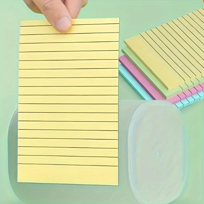 4 Pieces Total 800 Pages Sticky Notes Portable lined self-adhesive memo pads for note-taking office home and school use - Paper
4 Pieces Total 800 Pages Sticky Notes Portable lined self-adhesive memo pads for note-taking office home and school use - Paper