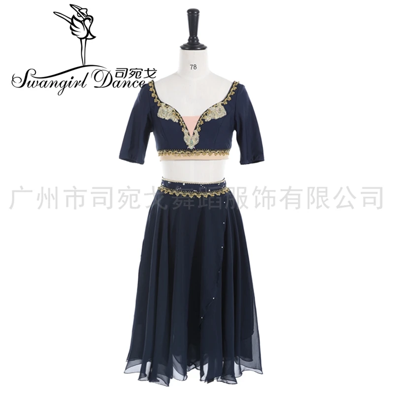 Navy Blue Le Corsaire professional stage ballet costumes women performance ballerina dress BT2073
Navy Blue Le Corsaire professional stage ballet costumes women performance ballerina dress BT2073