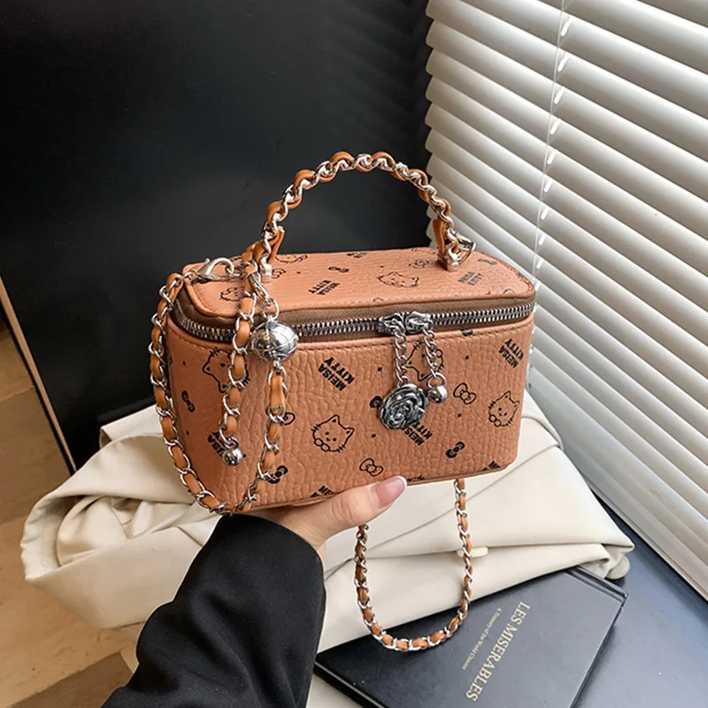 2025 Trendy Chain Strap Shoulder Bag - Cute Cartoon Print Box Purse for Women, Spacious Crossbody Bag for Daily Use
2025 Trendy Chain Strap Shoulder Bag - Cute Cartoon Print Box Purse for Women, Spacious Crossbody Bag for Daily Use