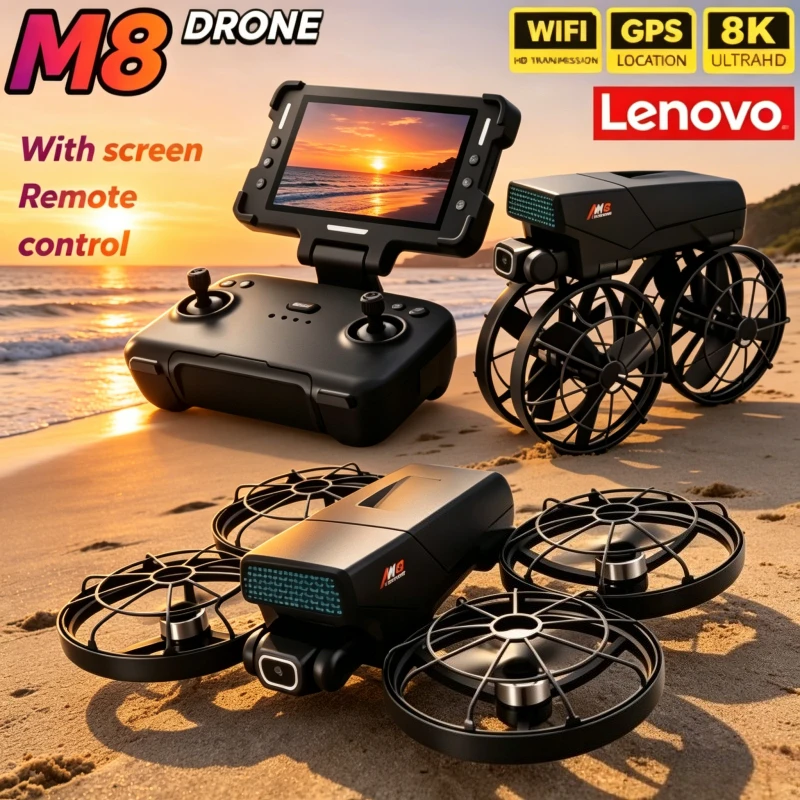 With Screen Profesional Lenovo M8 8K RC Foldable Drone WIFI Obstacle Avoidance Quadcopter Brushless Motor Toy HD Dual Camera
With Screen Profesional Lenovo M8 8K RC Foldable Drone WIFI Obstacle Avoidance Quadcopter Brushless Motor Toy HD Dual Camera